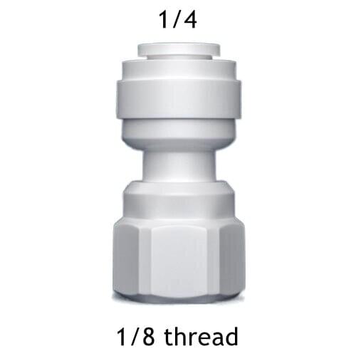 1/8'' BSP Female Thread - 1/4" OD Tube PE Pipe Fitting Union Hose Straight Quick Connector RO Water Filter System Parts