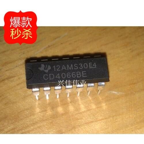 10PCS New CD4066 CD4066BE DIP-14 Quad Analog Switch