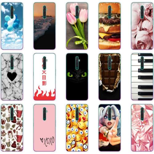 Back Cover Case for OPPO Reno2 Z CPH1945 CPH1951 TPU Silicone Phone Cases Cover for OPPO Reno2Z full Protective