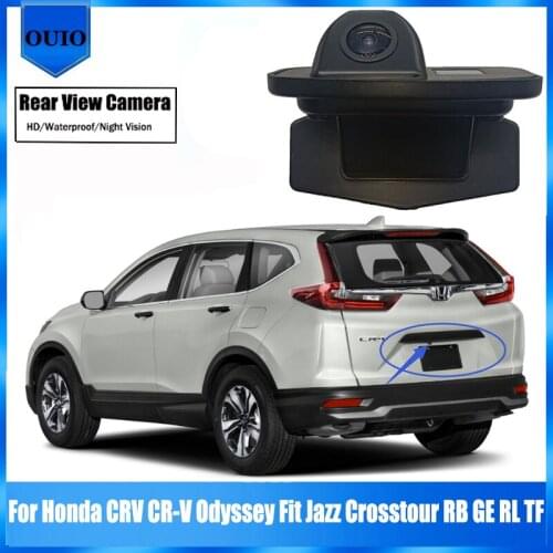 Car Front View camera For Honda CRV CR-V Odyssey Fit Jazz Crosstour RB GE RL TF Night Vision Parking LOGO Front Camera