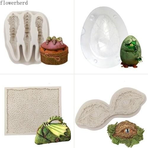 Simulation Dinosaur Eyes Paw Skin Silicone Mold DIY Cake Mold Fondant Silicone Mold Cake Decorating Chocolate Mold Pastry Tools