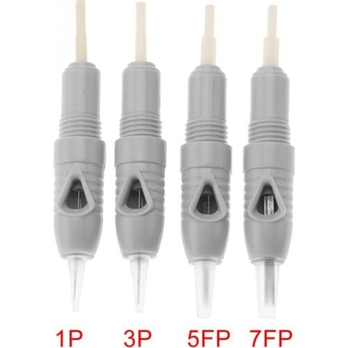 4 Types 10Pcs Eyebrow Lip Tattoo Cartridge Rotary Micro-needle Disposable Sterile Needle For Tattoo gun Eyebrow Lip Makeup