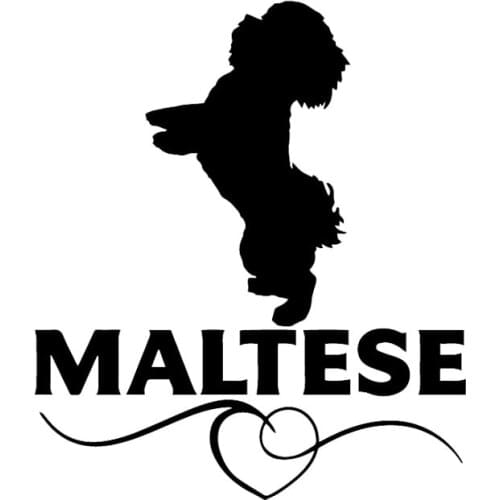 Beautiful Car Stickers Dog Breeds Pet Animals PVC Car Decoration Accessories Decals Anti-UV Waterproof and Sunscreen Black/white