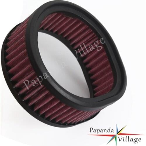 Red Motorcycle Round Air Filter For Harley Models with S&S Super E and G Series Carb Air Filter
