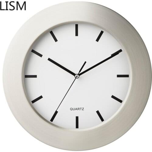 Round Wall Clock Quartz Silent Modern Design Art Kids Bedroom Wall Clock Decor White Clocks Reloj De Pared Moderno