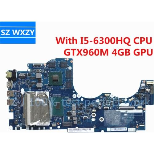 For LENOVO YOGA Y700-15ISK Laptop Motherboard 5B20K38974 5B20L80379 BY511 NM-A541 With I5-6300HQ GTX960M 4GB GPU MB 100% Tested