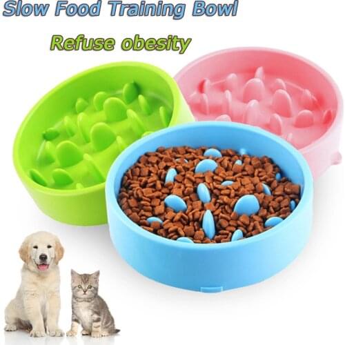 Dog Slow Food Feeder Pet Training Bowl Cats Prevent Obesity Food Bowl Dog Accessories Puppy Water Bottle Pet Supplies Treats