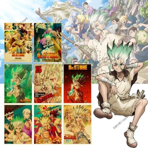 Classic Anime Dr.STONE DIY 5D Diamond Painting Cross Stitch Kits Diamond Embroidery Full Drill Mosaic Room Decoration Gift