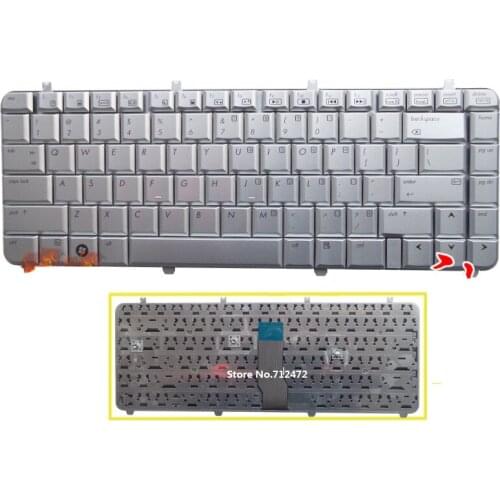SSEA New US Keyboard silver for HP Pavilion DV5 DV5-1000 DV5-1010US DV5-1120US DV5-1100 DV5T DV5T-1000 DV5T-1100 DV5Z-1200
