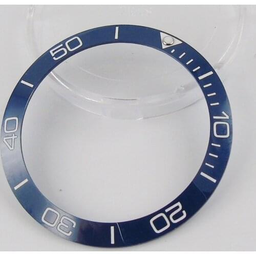 38mm new high quality blue ceramic Bezel insert watch fit automatic movement Mens watch bezel