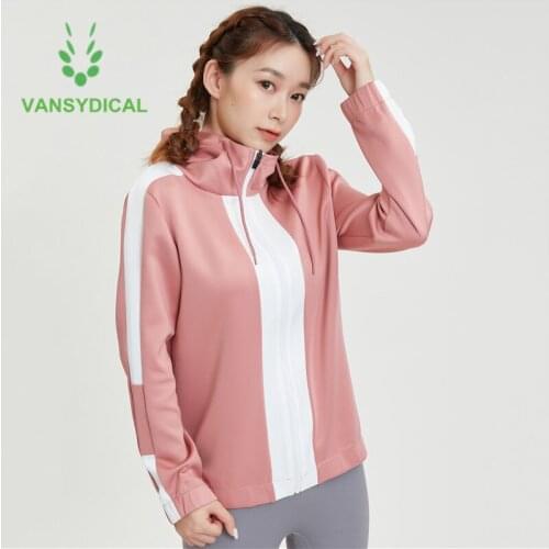 New Fitness Sports Hoodies Women Running Yoga Gym Jackets Long Sleeve Workout Jogging Outwear Zipper Windproof Sportswear Tops