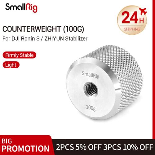 SmallRig DSLR Camera Counterweight (100g) for DJI Ronin S and Zhiyun Gimbal Stabilizer 2284