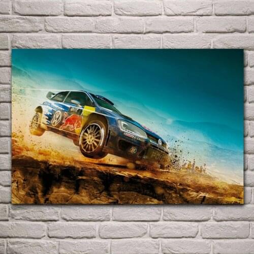 Rally sports car fantasy photo KE126 living Room home wall art decor wood frame fabric posters prints