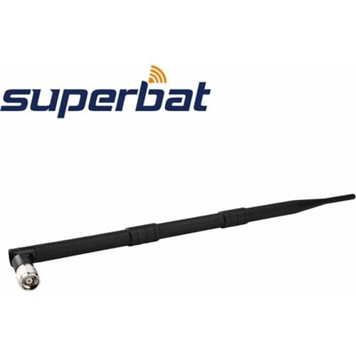 Superbat 2.4GHz 9dBi WiFi Folding Antenna Omni Booster RP-TNC Plug Connector for WRT54G WAP54G Super Wifi Rubber Aerial