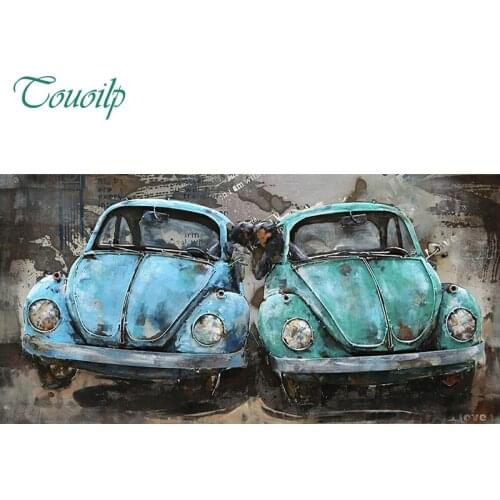 TOUOILPFull Square/Round Drill 5D DIY Diamond Painting "Love car" 3D Embroidery Cross Stitch Mosaic Rhinestone Home Decor Gift