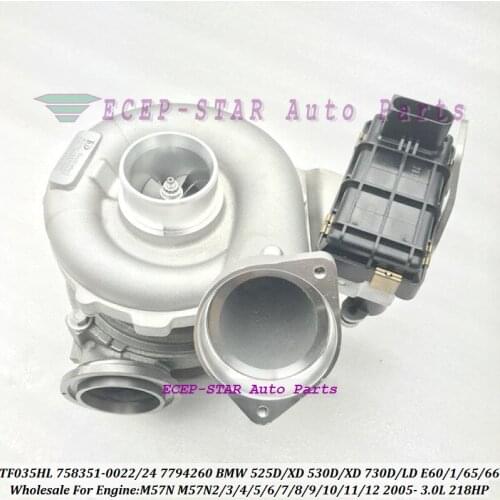 Turbo TF035HL 758351 765985 758351-0022 758351-0024 7794260 For BMW 525D 530D 530XD 730D 730LD E60 E61 E65 E66 3.0D M57N M57N2