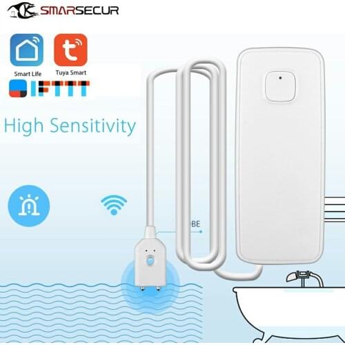 Tuya Smart WIFI Water Leakage Sensor Water Level Alarm Water Leak Detector Alarm for Home Security