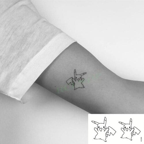 Waterproof Temporary Tattoo Sticker Cartoon Lovely Cat Design Flash Tatoo Fake Tatto Hand Leg Arm for Men Women Kids
