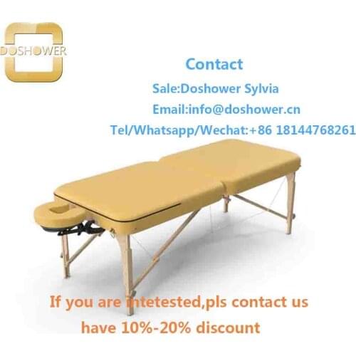 Yellow salon furniture with spa table massage for modern bed massage