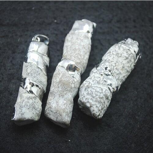 1pc Nature Silicified Wood stone pendants from ancient raw material natural beads stone diy jewelry findings nature gem stone