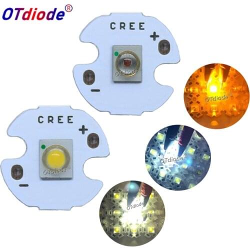 10pcs 3W SemiLedS High Power LED Chip light Diode emitter White 6000-6500K Warm White 3000-3200K Yellow with 20MM/16MMPCB