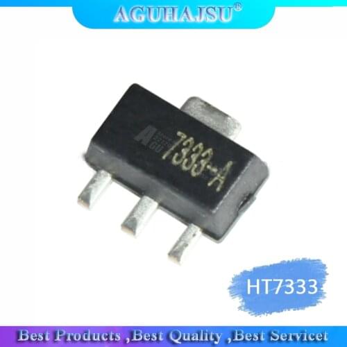 10PCS SMD three-terminal regulator HT7333-A SOT-89 silk screen 7333-A regulator tube