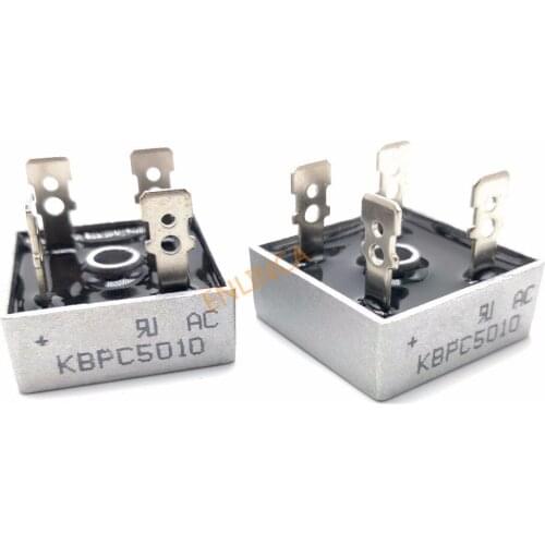 2PCS/LOT KBPC5010 50A 1000V Diode Bridge Rectifier kbpc5010 5010 power rectifier