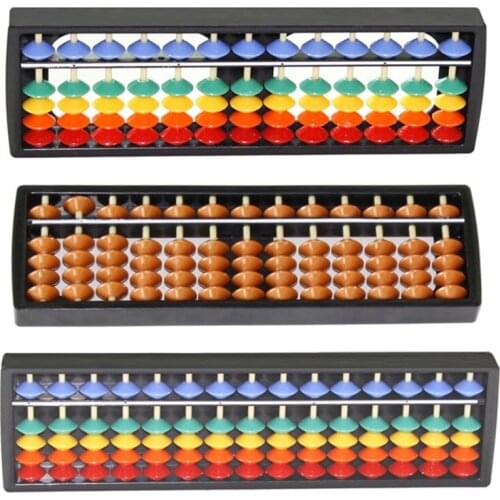 7-15 Digits Abacus Rods Colorful Beads Column Math Arithmetic Toy Calculator Counting Tool Educational Abacus Toys for Children