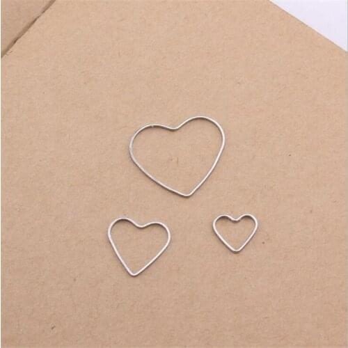 Free Shipping 10pcs Lovely Hear Charms Silver Tone Alloy DIY Jewelry Findings Ornament Accessories Neckace Earring Metal Charms