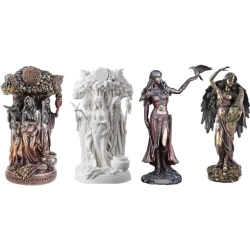 Blessed Celtic Goddess Celtic Goddess Lilies Garden Statue Blessed Celtic Goddess Decorative Figurine