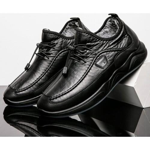 Brand Winter Mens Boots Snow Thick Plush Warm Waterproof Mens Boots Breathable Mens Western Boots Mens Trainers Hot Sale