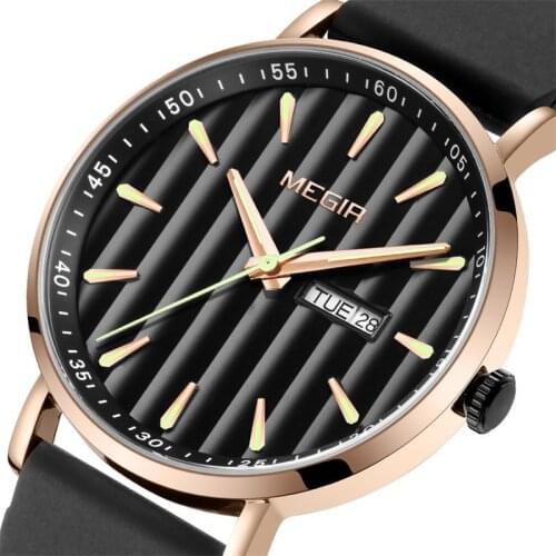 Fashion Casual Waterproof Watches for Men Ultra Thin Business Silicone Belt Watch Luminous Hand Male Male Quartz Wristwatches