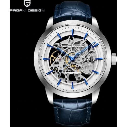 2020 PAGANI DESIGN New Brand Luxury Watch Fashion Leather Men Automatic Mechanical Skeleton Waterproof Watches Relogio Masculino