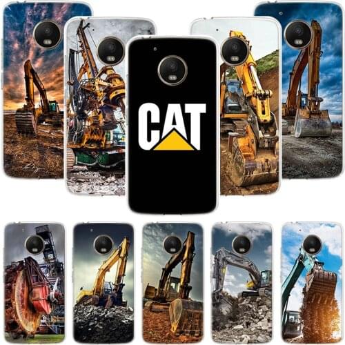 Excavating Machinery Bulldozer Man Phone Case For Motorola Moto G9 G8 G7 G6 G5 E6 E5 E4 Plus Play Power One Action Macro Coque C
