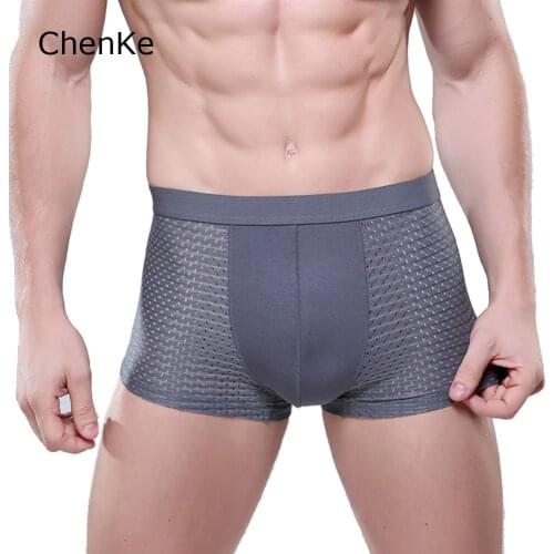 ChenKe 365 Boxer Men Mesh Breathable Cool Feeling Shorts Transparent Sexy Underwear 8 Colors M-XXL