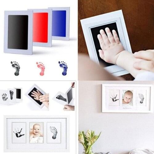 Newborn Baby Handprint Footprint Ink Safe Non-Toxic Touch Ink Pad DIY Photo Frame Souvenir Girl Boy Infant Decoration Toy
