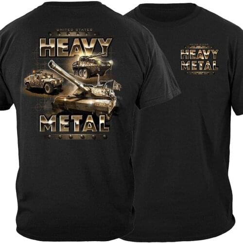 US Military Army Heavy Metal Armored Car Military Vehicles Tank T-Shirt. Summer Cotton O-Neck Short Sleeve Mens T Shirt New