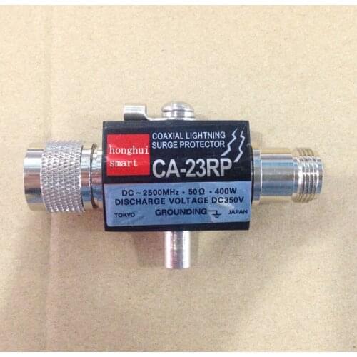 Honghuismart CA23RP coaxial lightning surge protector 2.5GHZ 400W N connector for car radio basic station