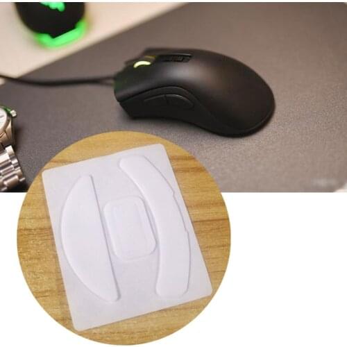 1 Pack Esports Tiger Gaming ICE Version Mouse Skates Mouse Feet for Razer DeathAdder V2 Mouse White Glides Curve Edge