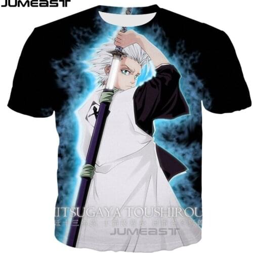 Jumeast Brand Men Women 3D Printed T-Shirt Cartoon Anime Bleach Short Sleeve New Fashion T Shirt Sport Pullover Summer Tops Tees