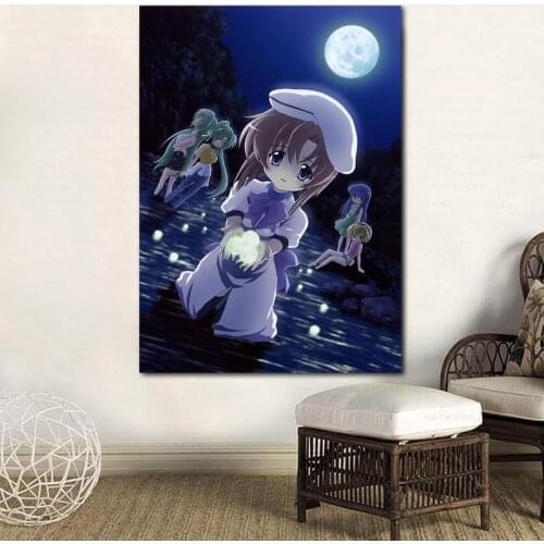 Canvas Pictures Home Decor Painting Wall Art Prints Higurashi No Naku Koro Ni Modular Nordic Style Anime Poster For Living Room