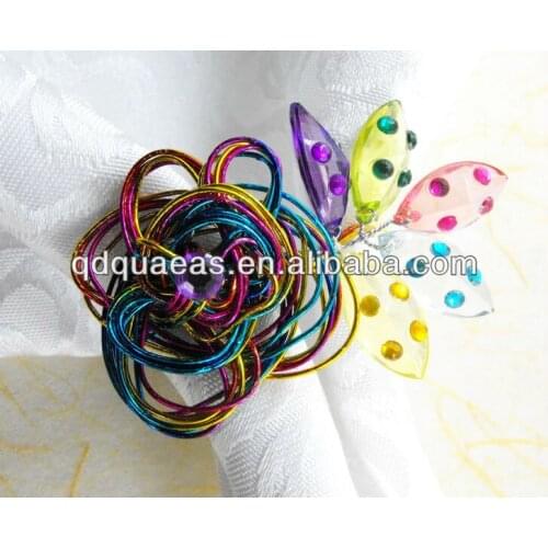 Napkin ring beaded wedding napkin holder