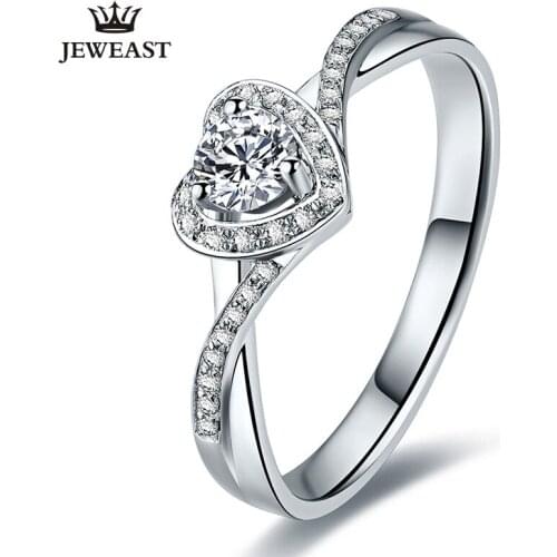 XZ Natural diamond 18K gold Pure Gold Ring Real 18K gold Solid Gold Ring Trendy Classic Party Fine Jewelry Hot Sell New 2019