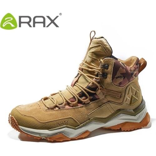 Rax Men Winter Hiking Boots Women Waterproof Mountain Climbing Sneakers Unisex Anti-skid Wearable Sports Outdoor Shoes B2753