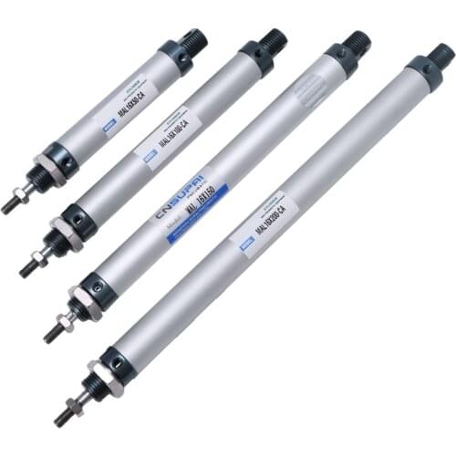 MAL 16mm x 50/100/150/200mm Single Rod Double Acting Mini Pneumatic Air Cylinder
