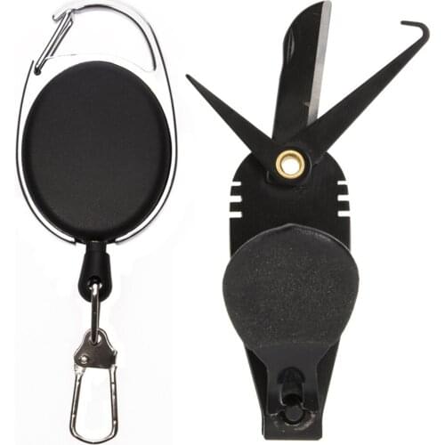 Multifunctional Fishing Strand Scissors Stainless Steel Pliers Wire Knife Portable Fader Rod Anti-lost Rope Safety Fishing Tool