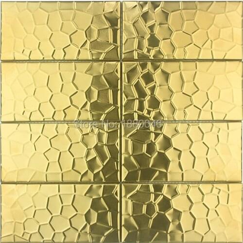 Fish scales Gold stainless steel mosaic tile Wall Panels for hotel/dining room/living room background wall decorative