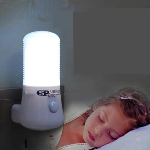 Night Lights LED Bedside Lamp Wall Socket Lamp EU/US Plug AC 110-220V Home Decoration Saving Lamp For Children Baby Bedroom