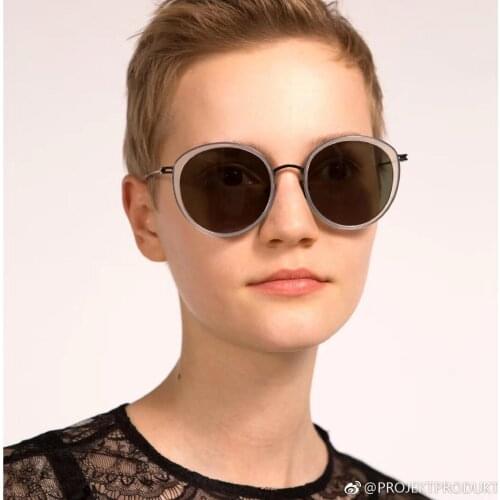 New Polarizing Sunglasses Women Round Versatile Ultra Light Men Personality Fashion Metal Frame Driving Fishing Glasses UV400