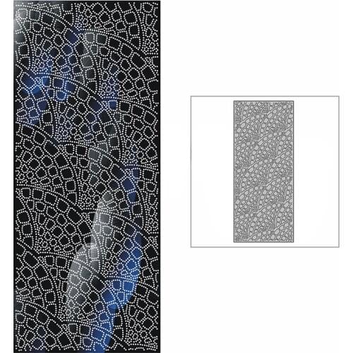 New Slim Layering Spotted Sector Background Plate Craft Embossing 2021 Metal Cutting Dies for DIY Scrapbooking Album Card Making